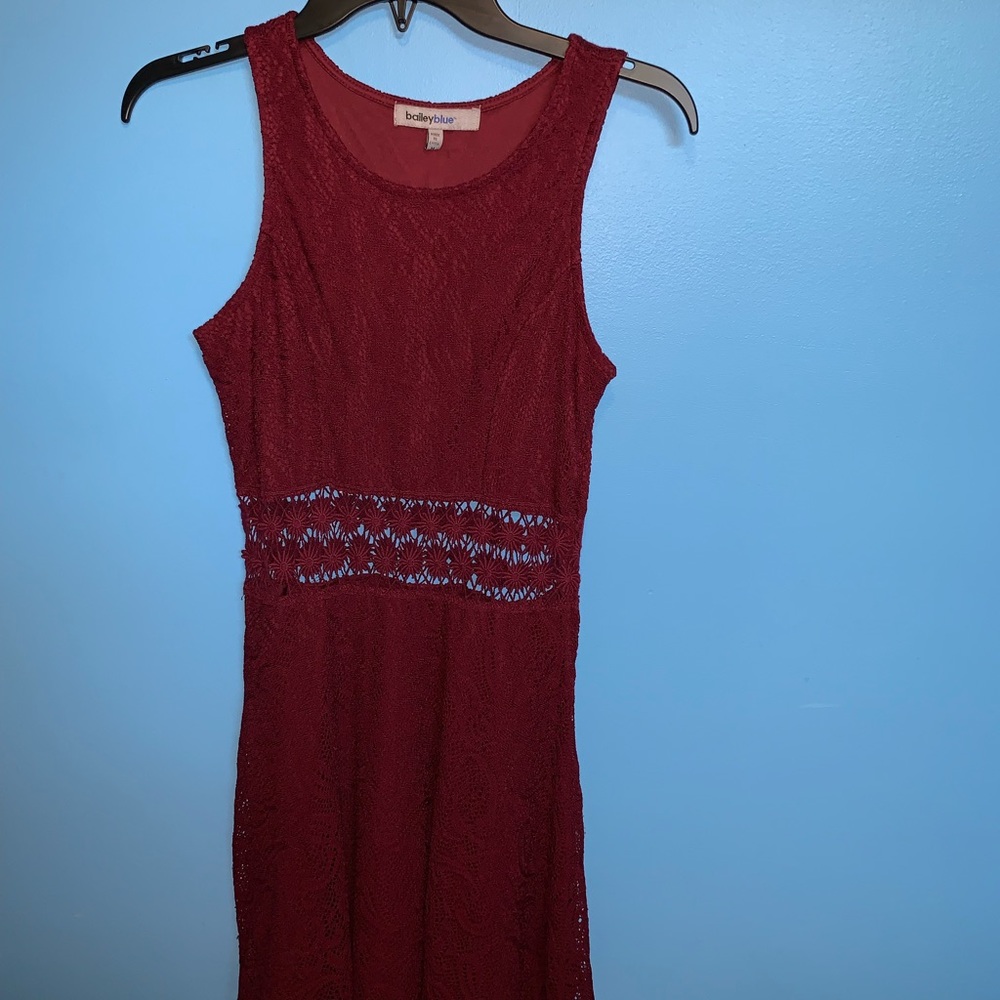 Lace Tank Skater Dress